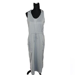Athleta grey hooded sleeveless maxi dress Medium